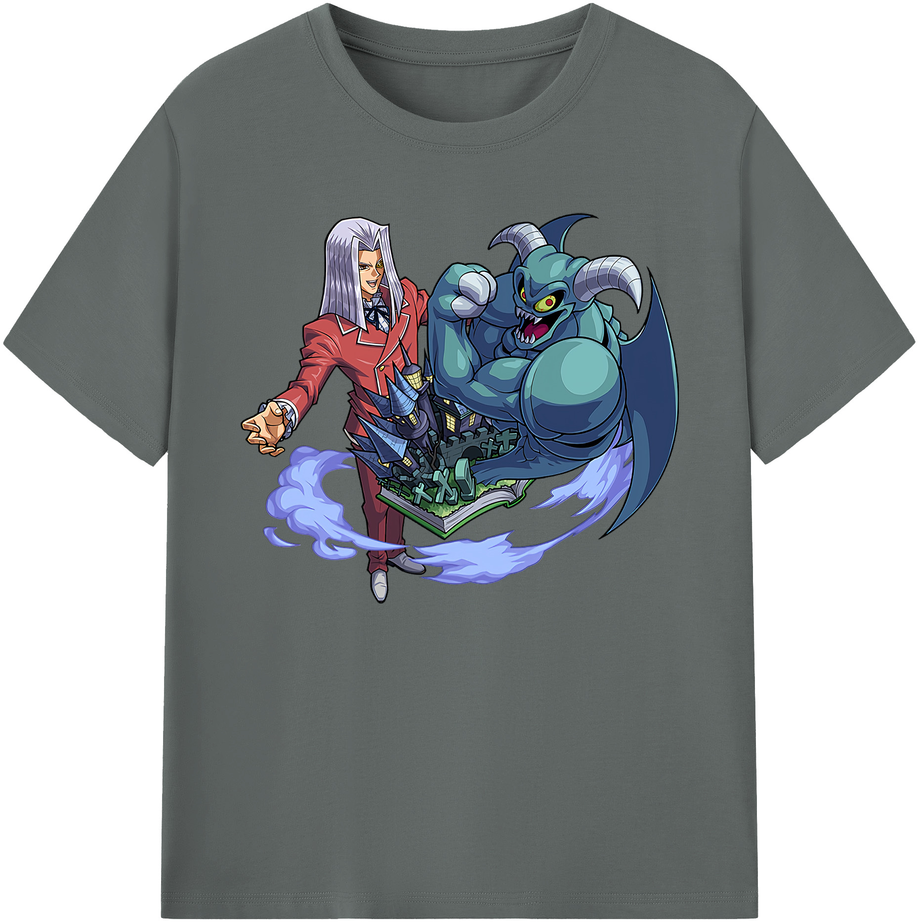 （画像用） 遊☆戯☆王 Yu-Gi-Oh! 綿100％ メンズ半袖Tシャツ｜肌触りやわらか＆通気性
